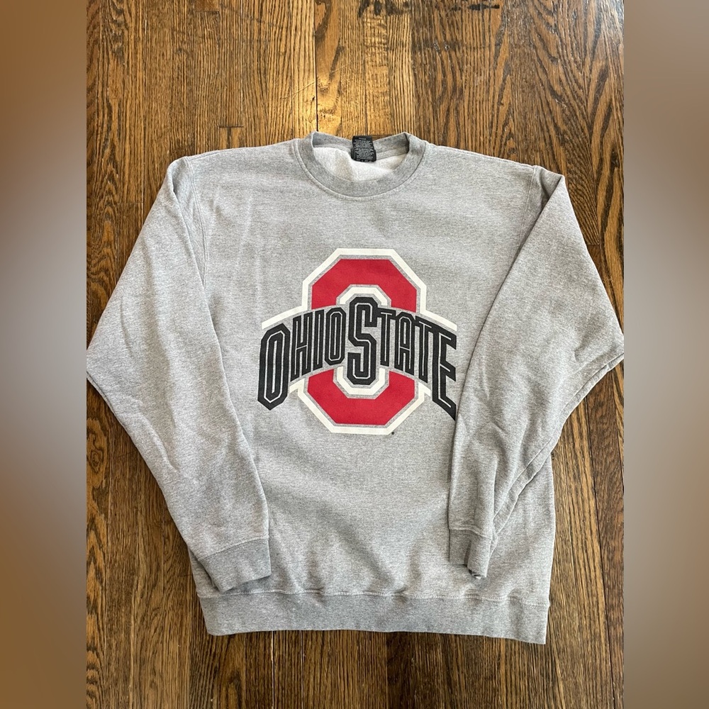 Vintage Ohio State University Buckeyes Pro Edge Pullover Crewneck Sweatshirt OSU